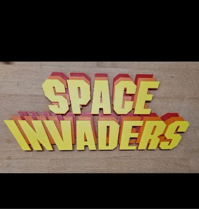 Space Invaders Cartel Decorativo