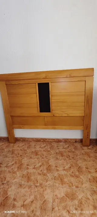 Conjunto cabezal y sinfonier Realizado en madera