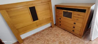 Conjunto cabezal y sinfonier Realizado en madera