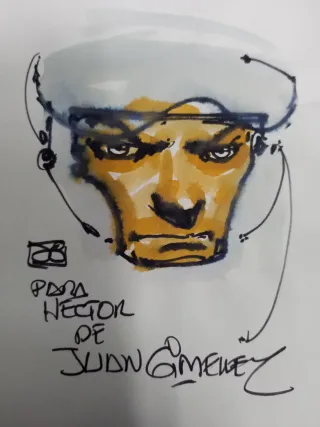 DIBUJO ORIGINAL JUAN GIMÉNEZ LOPEZ de METABARONES