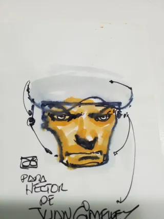 DIBUJO ORIGINAL JUAN GIMÉNEZ LOPEZ de METABARONES