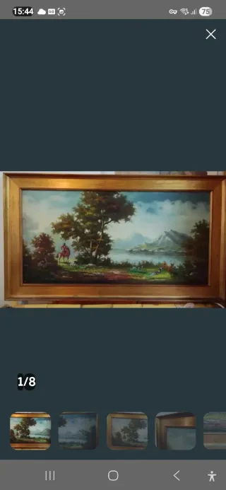 Cuadro al óleo firmado 1.20x65