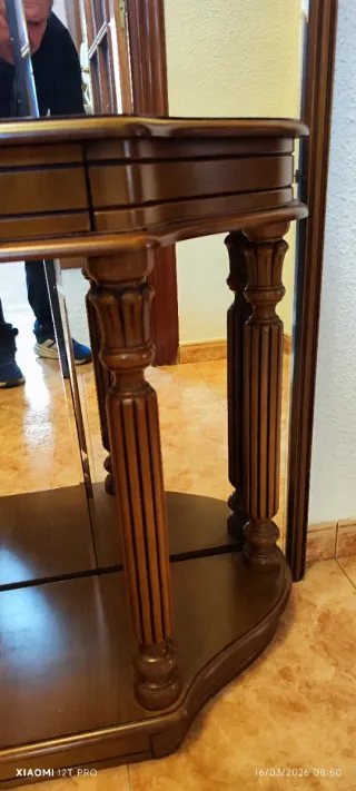 Recibidor de madera y espejo Perfecto estado