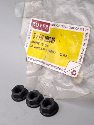 3 x Tuercas M8 colector Rover MGF FN108045