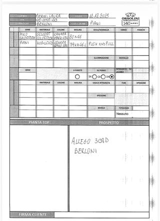 Mobile bagno con lavabo Berloni Piani/Milo