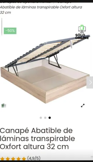 Canapé y Colchón Negro o Blanco