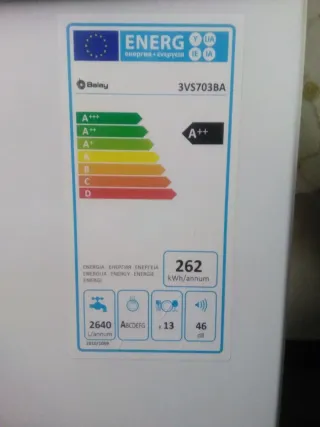 Rentavaixelles / Lavavajillas Balay 3VS703BA