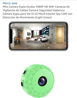 Mini Cámara Espía qoiq 1080P HD WiFi