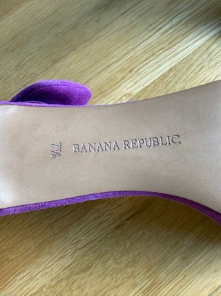 Sandalias Moradas Banana Republic Talla 38