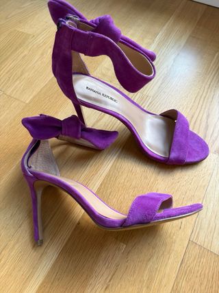 Sandalias Moradas Banana Republic Talla 38