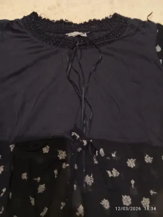 Blusa donna nera e bianca