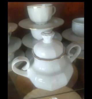 Vajilla porcelana blanca súper completa