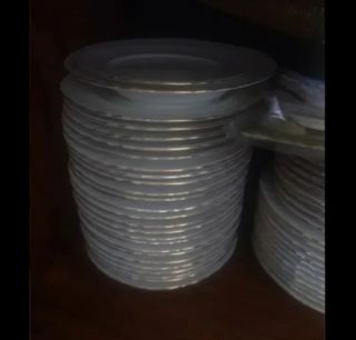 Vajilla porcelana blanca súper completa