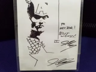 Dibujo  ORIGINAL de JOHN CASSADAY Capitán América