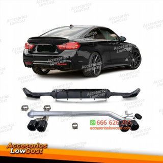 Difusor trasero brillante + aspecto deportivo de