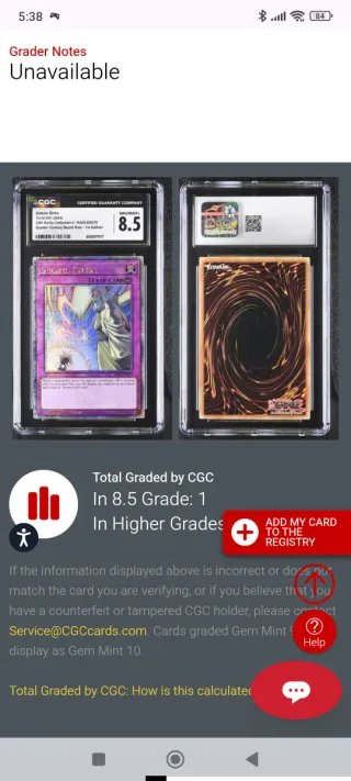 Yu-Gi-Oh! Solemn Strike CGC 8.5