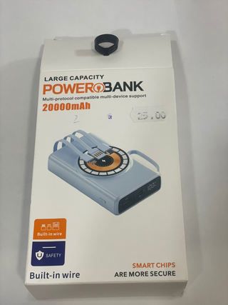 Power Bank 20000mAh con Carga Inalámbrica