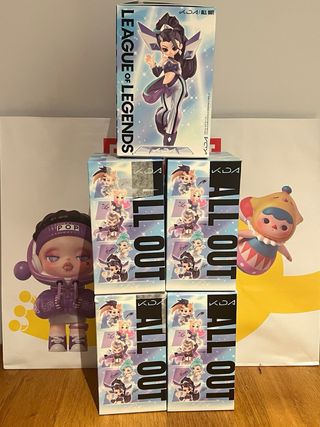 Pop mart k/da all out league of legends – lote 5 f