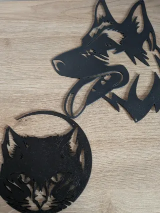 Set decoración pared gato + perro – diseño moderno