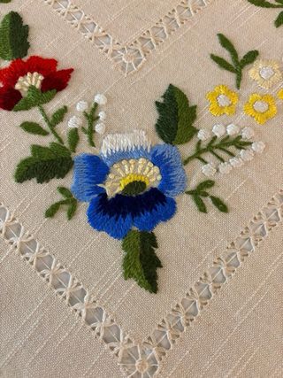 Tovaglia ricamata a mano Sfilato