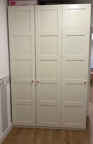 Armario blanco 3 cuerpos madera