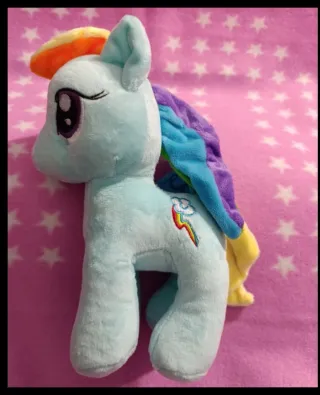 Nuevos.Lote 3 Muñecos blandos, My Little Pony 24cm