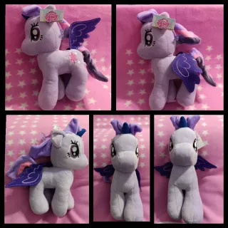 Nuevos.Lote 3 Muñecos blandos, My Little Pony 24cm