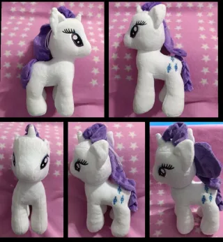 Nuevos.Lote 3 Muñecos blandos, My Little Pony 24cm