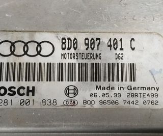 Centralita motor audi 8d0907401c a4 berlina 433391