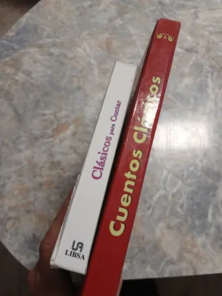 Lote de 2 libros de cuentos , clasicos para contar