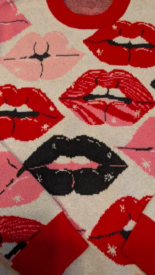 Jersey Lolina estampado labios Talla M unisex