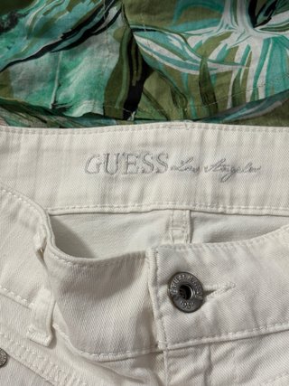 Pantalón Pirata Blanco Guess
