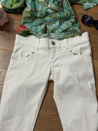 Pantalón Pirata Blanco Guess