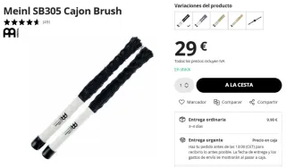 Meinl SB305 Cajon Brush Escobillas