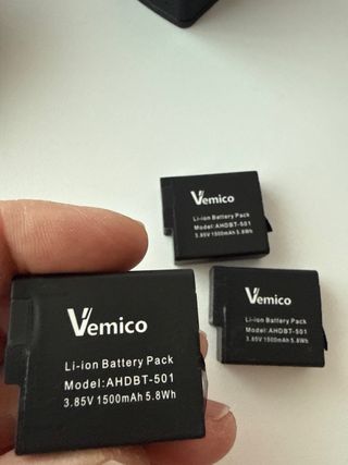 Cargador y 3 Baterías Vemico GoPro 5/6/7/8