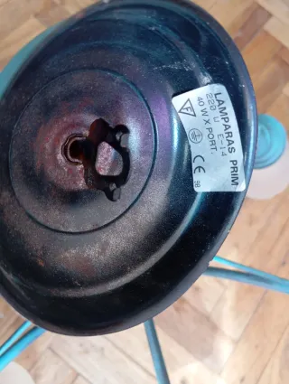 Lámpara de techo vintage azul E14