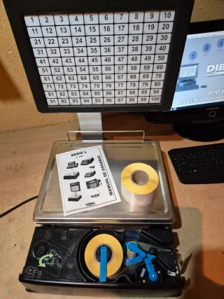 Balanza DIBAL Autoservicio con Pegatinas