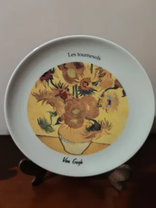 Plato decorativo Los Girasoles Van Gogh