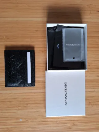 Tarjetero Emporio Armani Negro!
