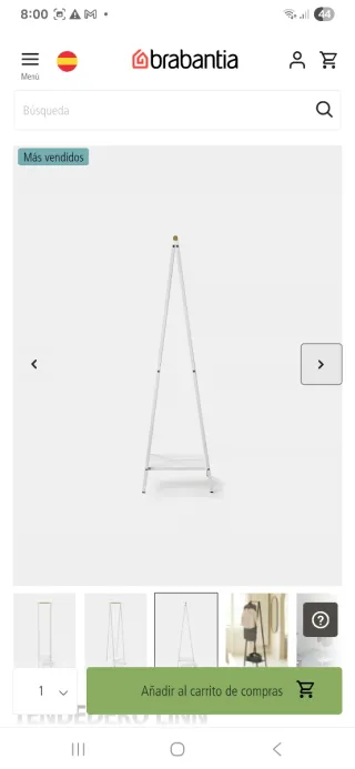 Tendedero Brabantia Metal y Madera