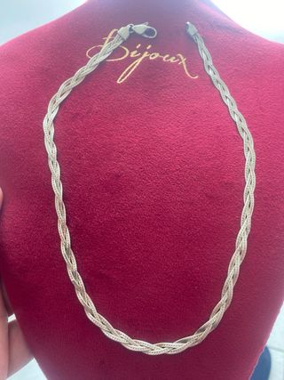 Collana vintage in argento intrecciato 925