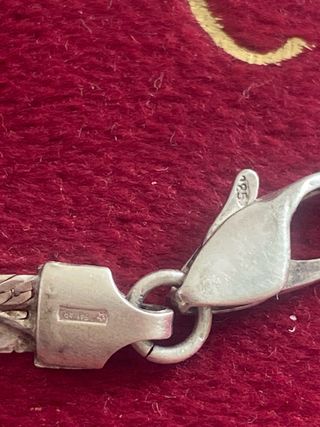 Collana vintage in argento intrecciato 925
