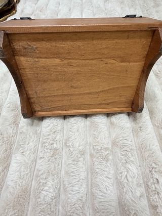 Scatola lustrascarpe vintage Sciuscià legno