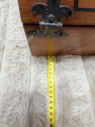 Scatola lustrascarpe vintage Sciuscià legno