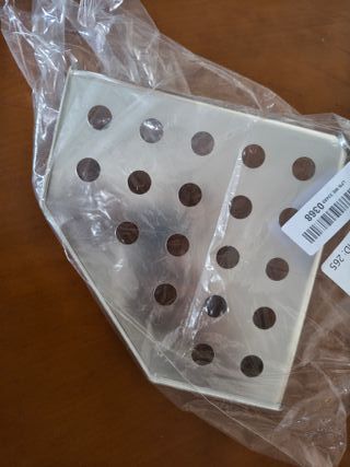 Tatay Estanteria Ducha Sin Taladro Esquina Aluminio | Incluye Tornillos y Sistema Fijación Quick Fix | Resistencia Humedad | Mod