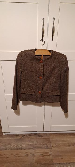 Chaqueta marrón tweed