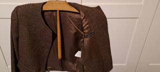 Chaqueta marrón tweed