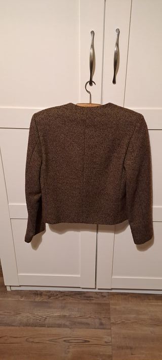 Chaqueta marrón tweed
