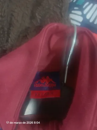 Sudadera Kappa granate. Sin uso con cremallera