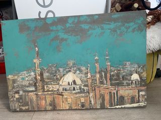 Cuadro Decorativo Acuarela Madera